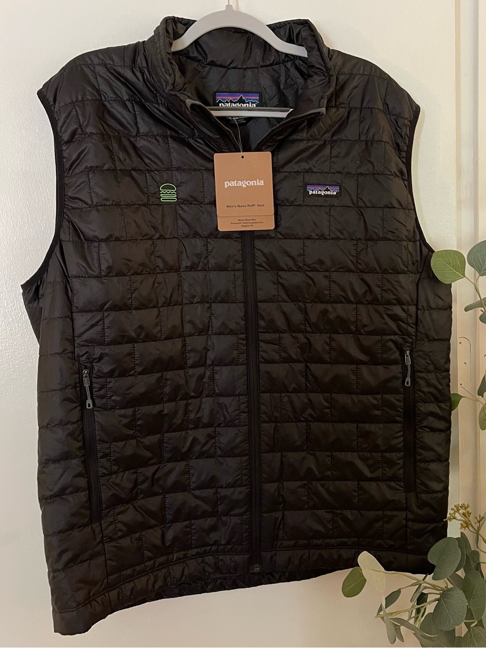 Patagonia Men’s Black Quilted Nano Puff Vest